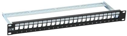 PP24-1UMF ITK 1U Модульная патч-панель FTP, 24 порта (экранированная без модулей)