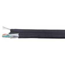 LC3-C5E04-359 ITK Каб. F/UTP кат.5E 4х2х24AWG, LDPE трос 1,2мм, 305м чер.