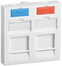 CS6-22M ITK Вставка 45х45мм для 2 мод. Keystone Jack с маркером