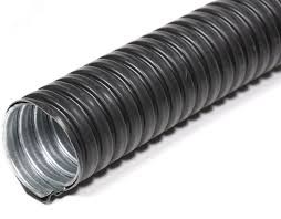 Металлорукав в ПВХ изоляции МРПИ НГ 15 (50 м/уп.) черный ЗЭТАРУС