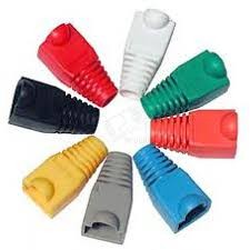 Колпачок изолирующий для разъема RJ-45, PVC, Красный (100шт в упак)