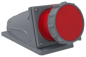 PSN12-063-4 Розетка стационарная ССИ-134 63А-6ч/380-415В 3Р+РЕ IP67