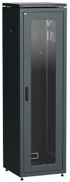 Шкаф сетевой 19" 33U 600х600мм перфорированная передняя дверь черный