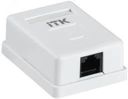 CS2-1C06U-12 ITK Настенная инф. розетка RJ45 кат. 6 UTP 1-порт
