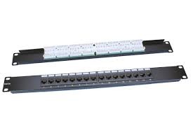 PP3-19-16-8P8C-C5E-110D  Патч-панель 19", 1U, 16 портов RJ-45, категория 5e, Dual IDC,