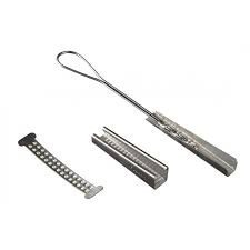 LT-H18 Зажим анкерный клиновой для оптических кабелей типа FTTH, Flat Drop.