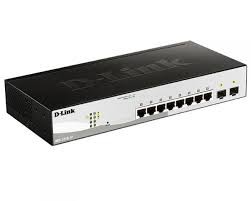 "DGS-1210-10/F1A D-Link Настраиваемый коммутатор Web Smart с 8 портами
