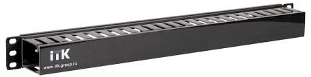 CO05-1PC ITK 19" пластиковый каб. органайзер с крышкой, 1U, чер