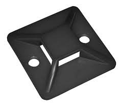 UHP31-20-100 Площадка самоклеящаяся 20х20 под хомуты черная (100шт)